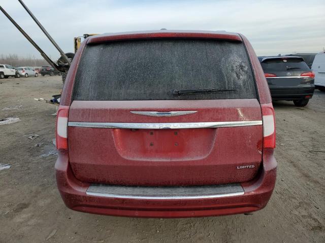 2C4RC1GG4CR362253 - 2012 CHRYSLER TOWN & COU LIMITED RED photo 6