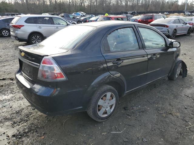 KL1TD5DE2AB078510 - 2010 CHEVROLET AVEO LS BLACK photo 3