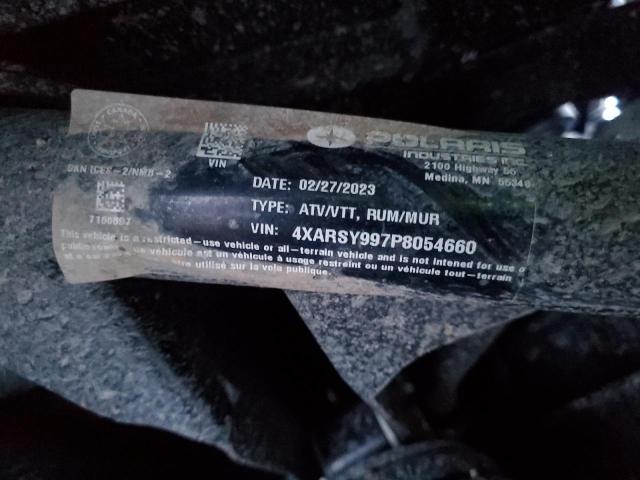 4XARSY997P8054660 - 2023 POLARIS RANGER CREW XP 1000 NORTHSTAR ULTIMATE BLACK photo 10