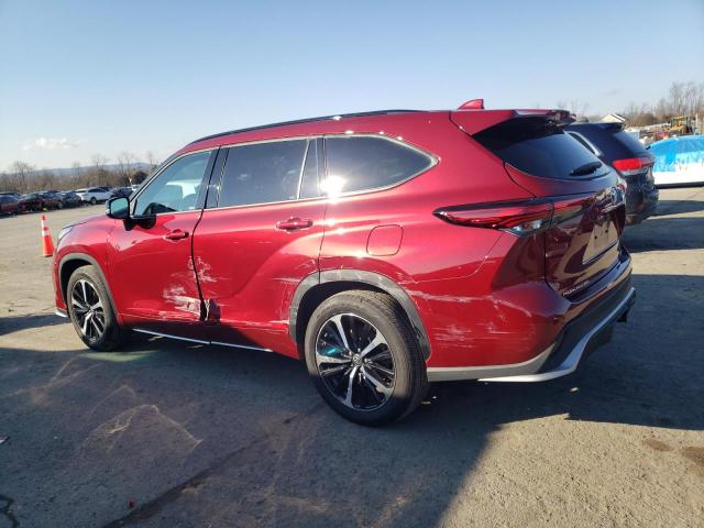 5TDJZRBH0MS097236 - 2021 TOYOTA HIGHLANDER XSE RED photo 2