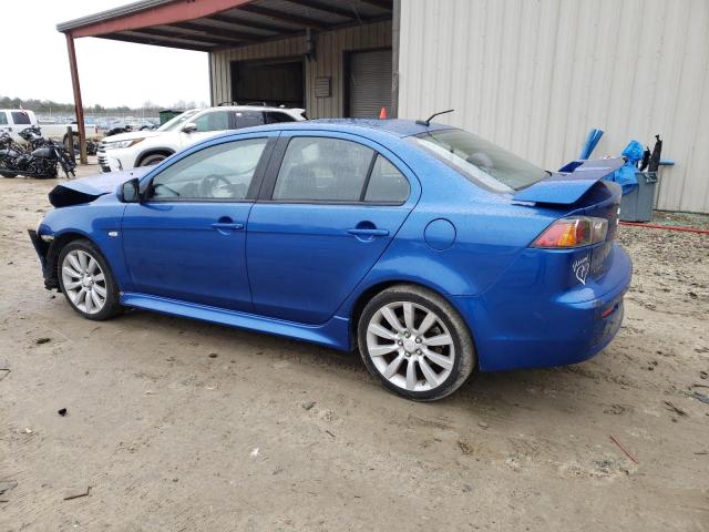 JA32U8FW5AU018784 - 2010 MITSUBISHI LANCER GTS BLUE photo 2