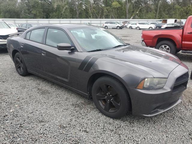 2C3CDXBG3EH147022 - 2014 DODGE CHARGER SE GRAY photo 4