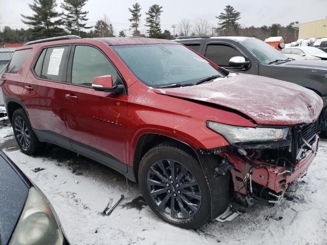 1GNEVJKW6NJ170841 - 2022 CHEVROLET TRAVERSE RS RED photo 4