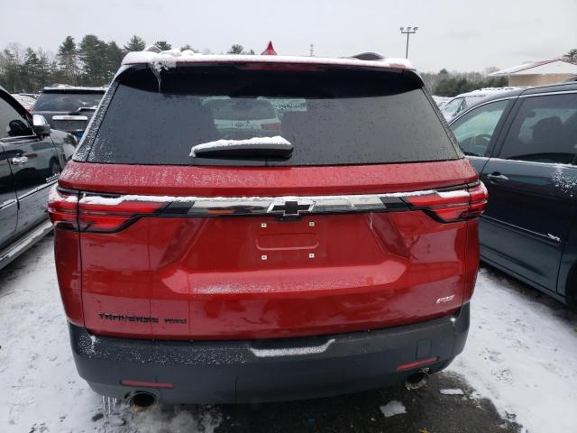 1GNEVJKW6NJ170841 - 2022 CHEVROLET TRAVERSE RS RED photo 6