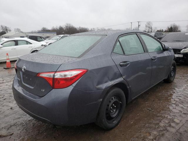 5YFBURHE7FP300263 - 2015 TOYOTA COROLLA L GRAY photo 3