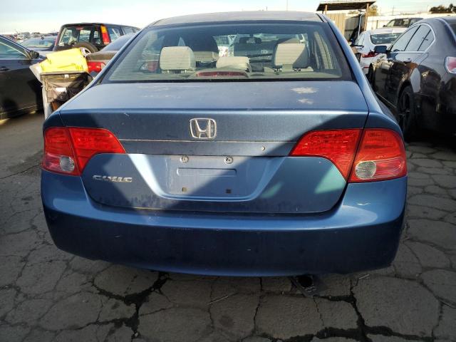 JHMFA16867S005940 - 2007 HONDA CIVIC EX BLUE photo 6