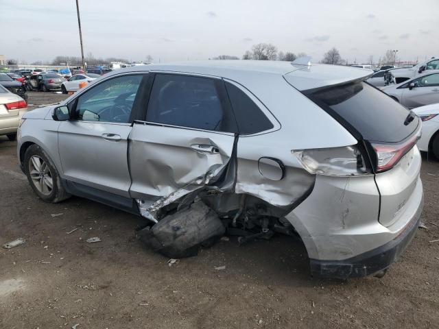 2FMPK3J99GBB43489 - 2016 FORD EDGE SEL SILVER photo 2