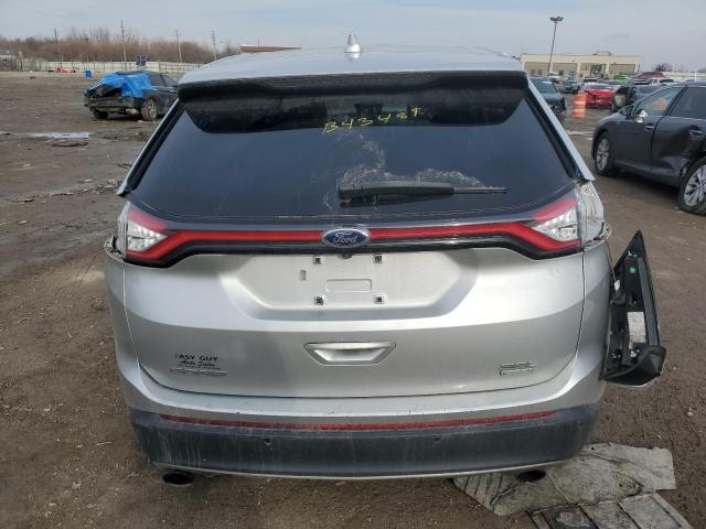 2FMPK3J99GBB43489 - 2016 FORD EDGE SEL SILVER photo 6