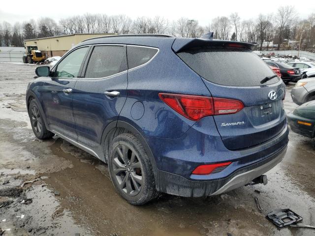 5XYZWDLA9JG523224 - 2018 HYUNDAI SANTA FE S BLUE photo 2