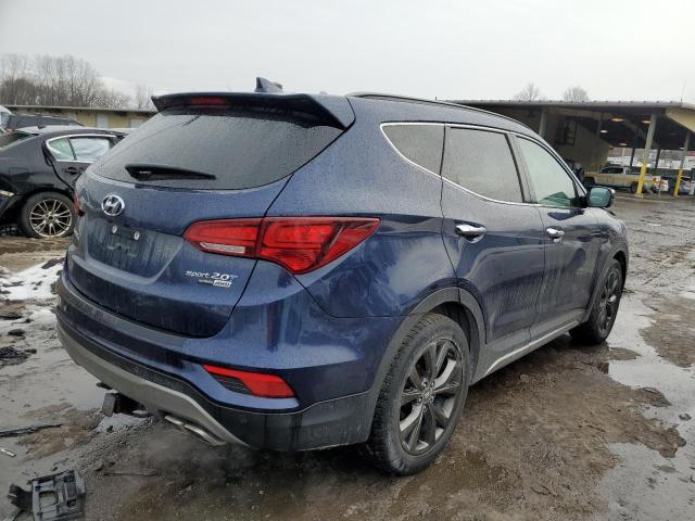 5XYZWDLA9JG523224 - 2018 HYUNDAI SANTA FE S BLUE photo 3