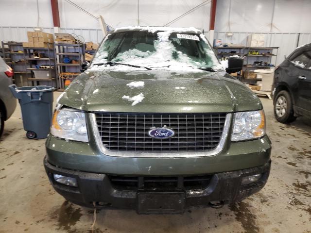 1FMPU16L74LA65034 - 2004 FORD EXPEDITION XLT GREEN photo 5