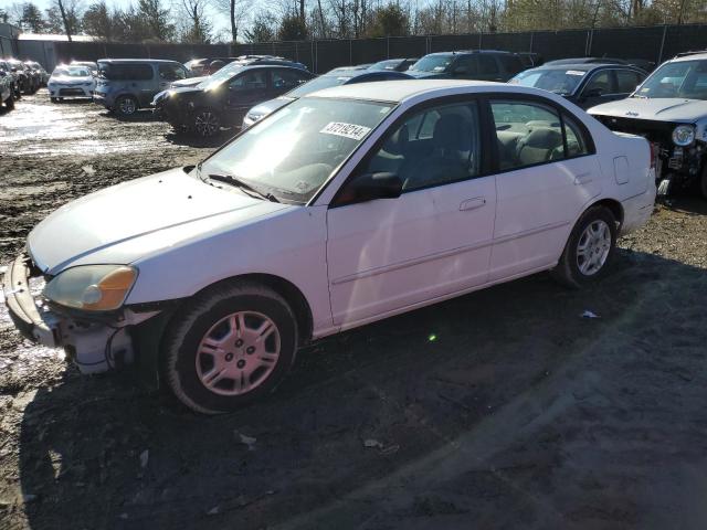 2HGES16692H586358 - 2002 HONDA CIVIC LX WHITE photo 1