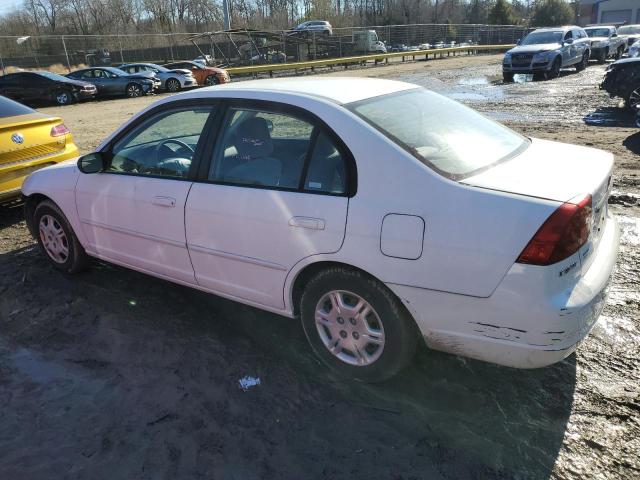 2HGES16692H586358 - 2002 HONDA CIVIC LX WHITE photo 2