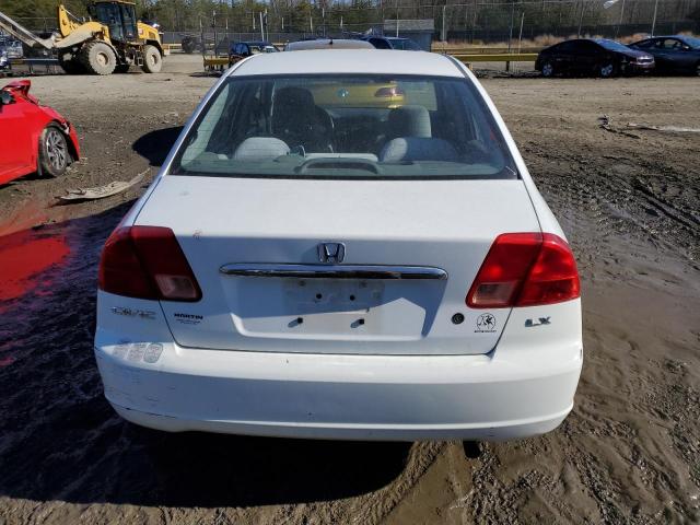 2HGES16692H586358 - 2002 HONDA CIVIC LX WHITE photo 6