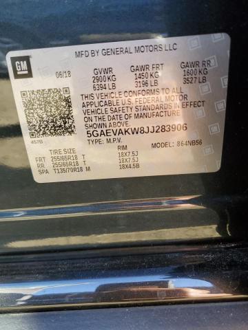 5GAEVAKW8JJ283906 - 2018 BUICK ENCLAVE ESSENCE رمادي صورة 13