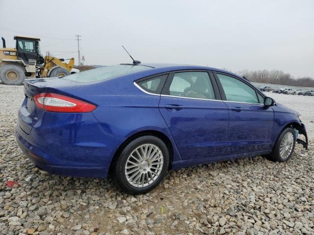 1FA6P0H76G5115194 - 2016 FORD FUSION SE BLUE photo 3