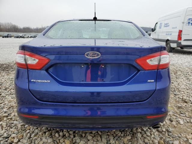 1FA6P0H76G5115194 - 2016 FORD FUSION SE BLUE photo 6