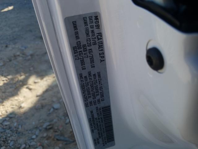 ZFBHRFABXL6P24472 - 2020 RAM PROMASTER CITY  photo 10