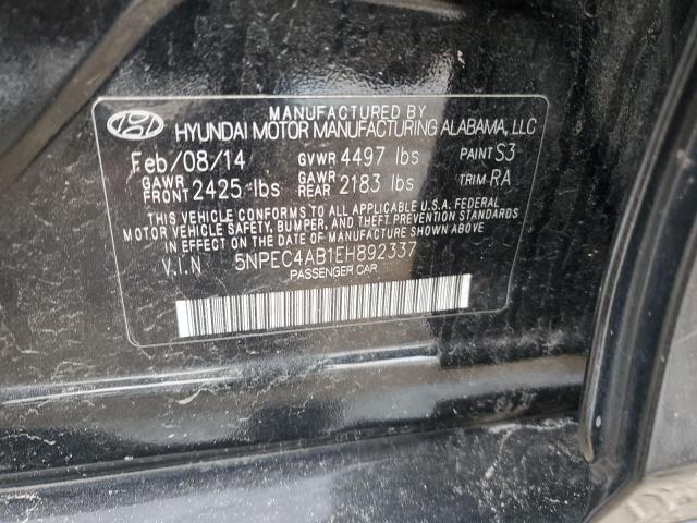 5NPEC4AB1EH892337 - 2014 HYUNDAI SONATA SE BLACK photo 13