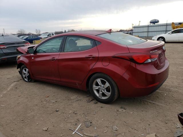 5NPDH4AE3EH479603 - 2014 HYUNDAI ELANTRA SE RED photo 2