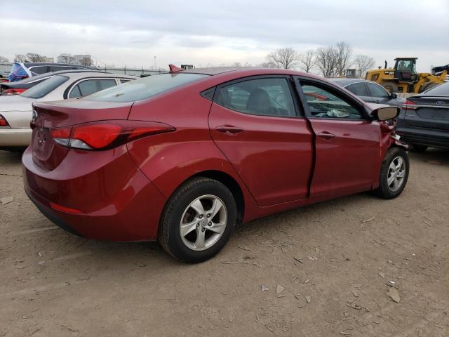 5NPDH4AE3EH479603 - 2014 HYUNDAI ELANTRA SE RED photo 3