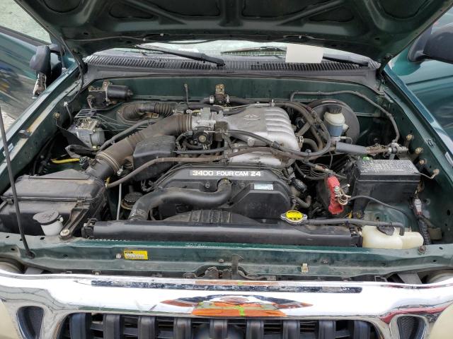 5TESN92N44Z306096 - 2004 TOYOTA TACOMA XTRACAB PRERUNNER მწვანე ფოტო 11