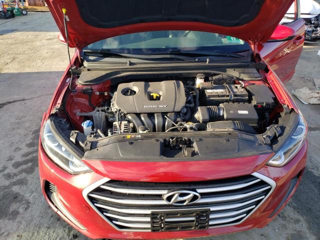 KMHD84LF1HU189002 - 2017 HYUNDAI ELANTRA SE RED photo 11