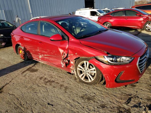 KMHD84LF1HU189002 - 2017 HYUNDAI ELANTRA SE RED photo 4