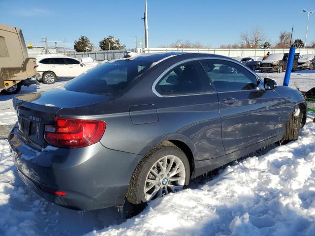 WBA1F7C53FV367101 - 2015 BMW 228 XI GRAY photo 3