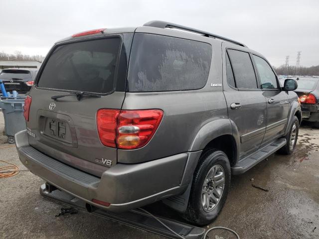5TDZT38A24S225133 - 2004 TOYOTA SEQUOIA LIMITED GRAY photo 3