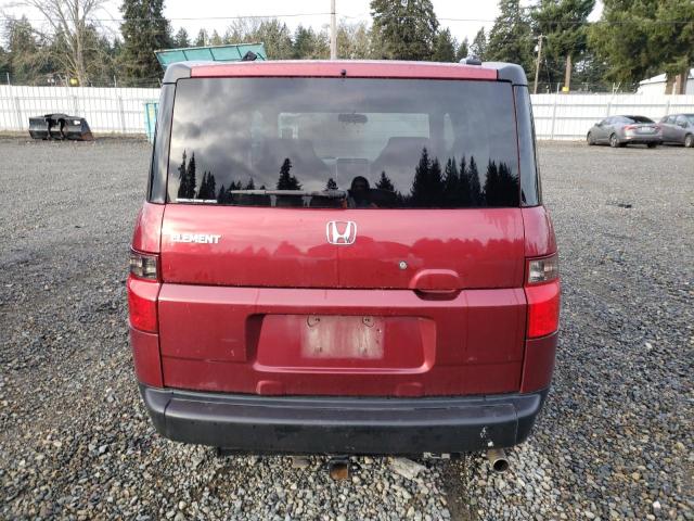 5J6YH28766L023972 - 2006 HONDA ELEMENT EX RED photo 6