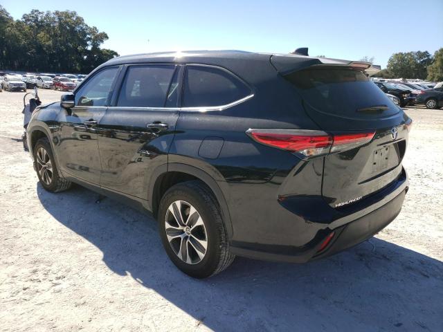 5TDHZRAH3MS521380 - 2021 TOYOTA HIGHLANDER XLE BLACK photo 2