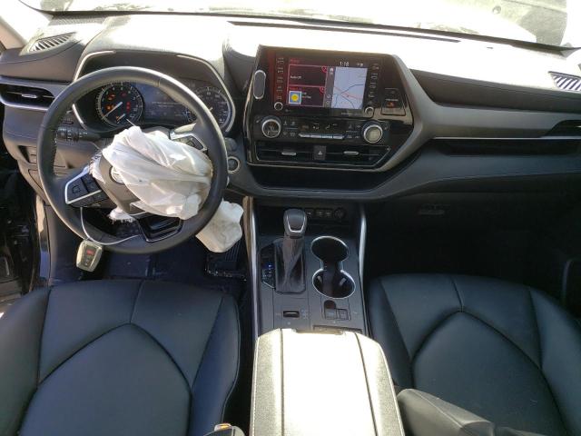 5TDHZRAH3MS521380 - 2021 TOYOTA HIGHLANDER XLE BLACK photo 8