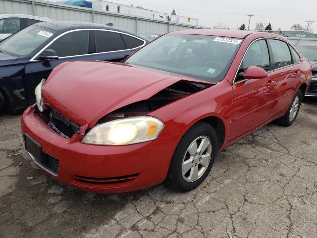 2G1WT58K479334576 - 2007 CHEVROLET IMPALA LS LT RED photo 1