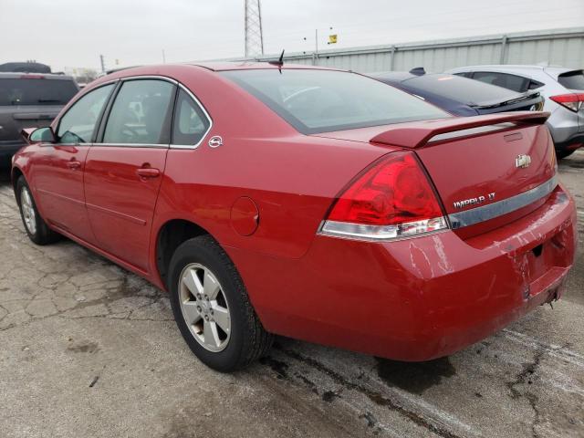 2G1WT58K479334576 - 2007 CHEVROLET IMPALA LS LT RED photo 2