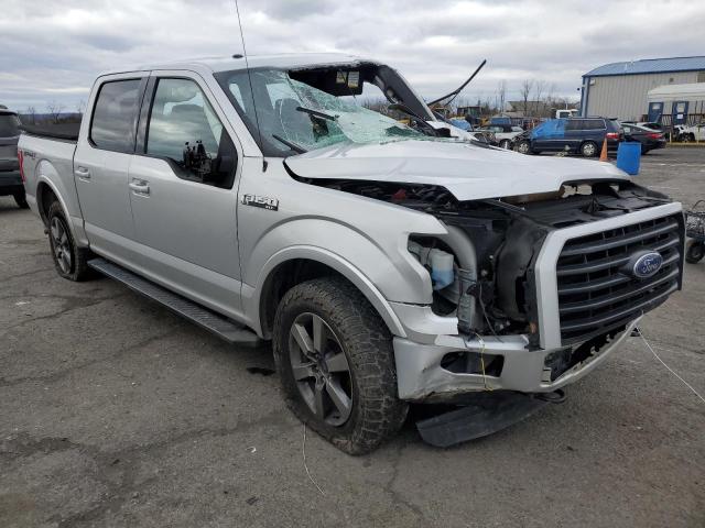 1FTEW1EF6FFC44359 - 2015 FORD F150 SUPERCREW SILVER photo 4