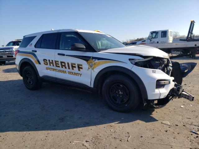 1FM5K8ABXLGB22578 - 2020 FORD EXPLORER POLICE INTERCEPTOR WHITE photo 4