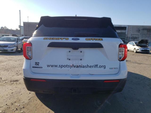 1FM5K8ABXLGB22578 - 2020 FORD EXPLORER POLICE INTERCEPTOR WHITE photo 6