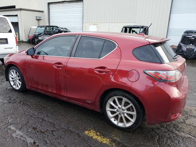 JTHKD5BH9C2108038 - 2012 LEXUS CT 200 RED photo 2