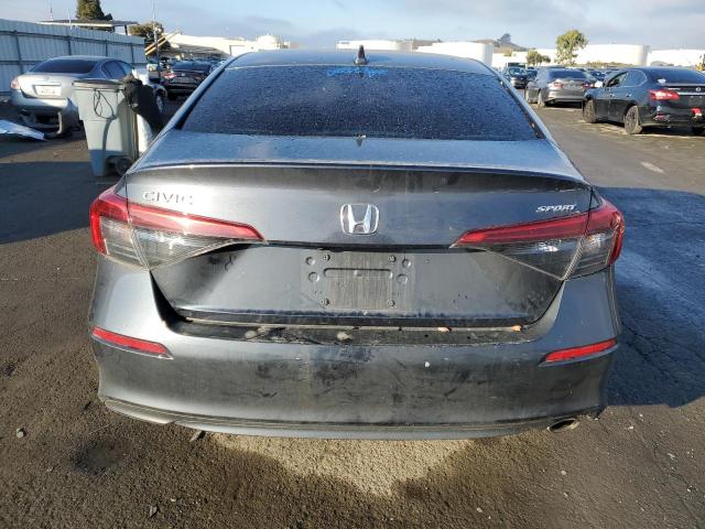 2HGFE2F59NH512077 - 2022 HONDA CIVIC SPORT GRAY photo 6