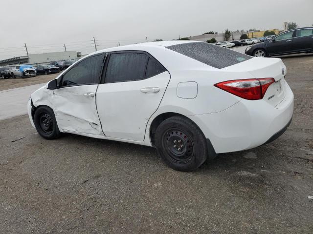 2T1BURHE7EC191169 - 2014 TOYOTA COROLLA L WHITE photo 2