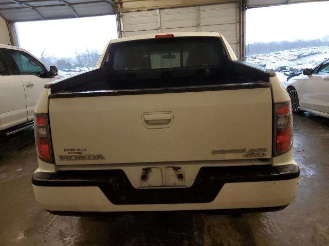 5FPYK1F57CB459707 - 2012 HONDA RIDGELINE RTL WHITE photo 6