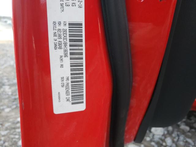 2B3CA3CV8AH186906 - 2010 DODGE CHARGER SXT RED photo 12