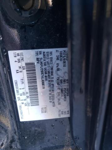 5LMFU28R74LJ08819 - 2004 LINCOLN NAVIGATOR შავი ფოტო 13