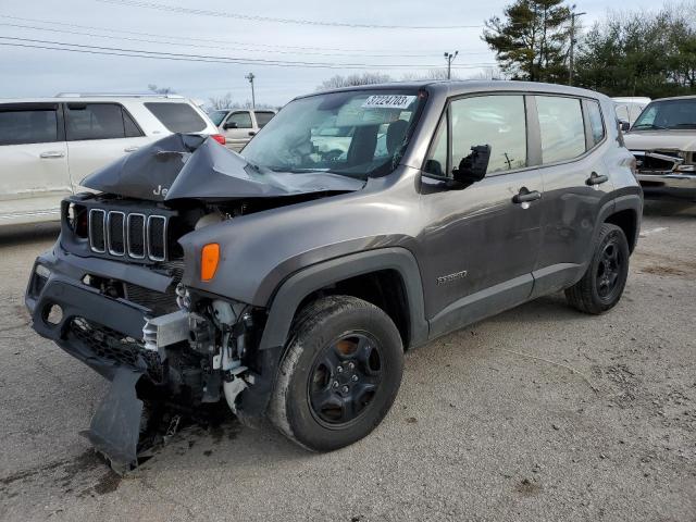 ZACNJBAB0LPL76255 - 2020 JEEP RENEGADE SPORT GRAY photo 1