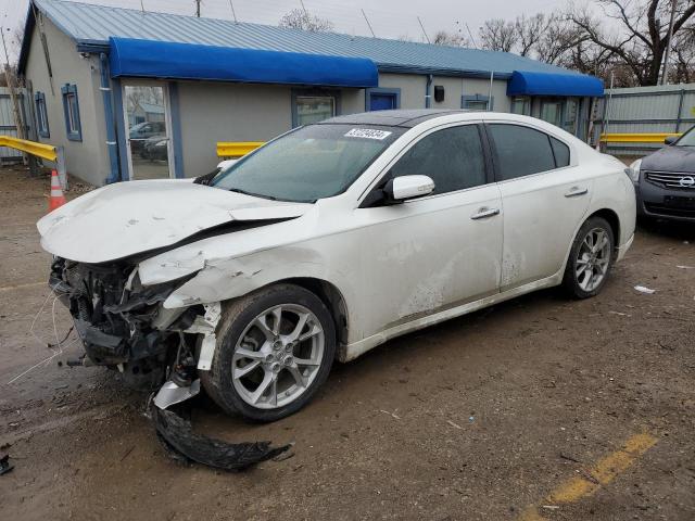 1N4AA5AP4EC910109 - 2014 NISSAN MAXIMA S WHITE photo 1