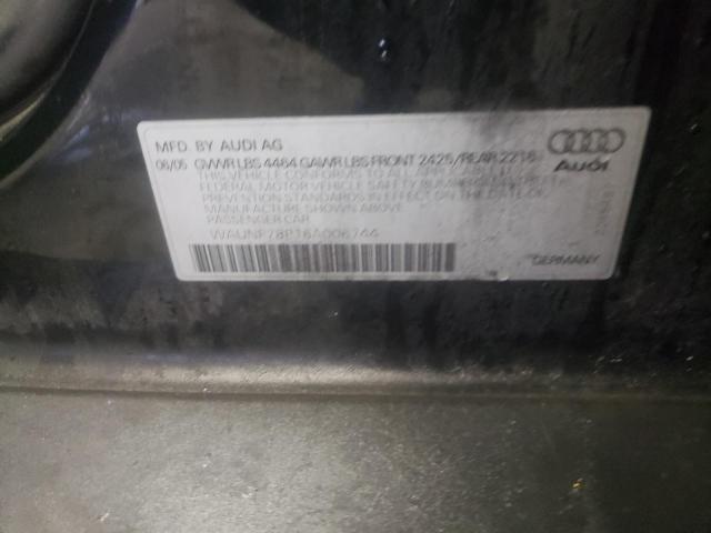 WAUNF78P16A006744 - 2006 AUDI A3 2.0 PREMIUM BLACK photo 12