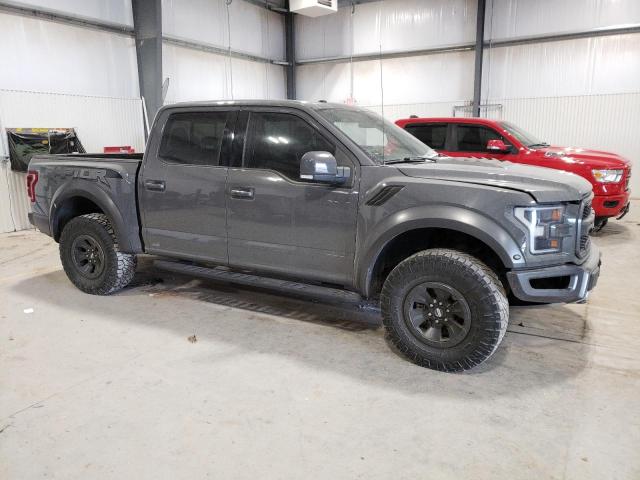 1FTFW1RG6JFD12756 - 2018 FORD F150 RAPTOR GRAY photo 4