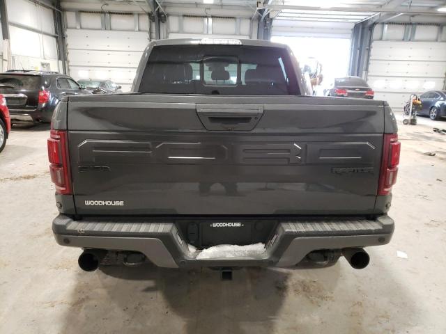 1FTFW1RG6JFD12756 - 2018 FORD F150 RAPTOR GRAY photo 6