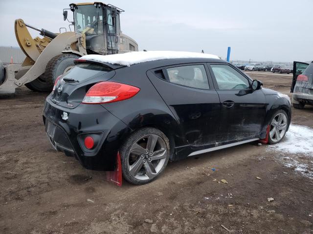 KMHTC6AEXEU184991 - 2014 HYUNDAI VELOSTER TURBO BLACK photo 3